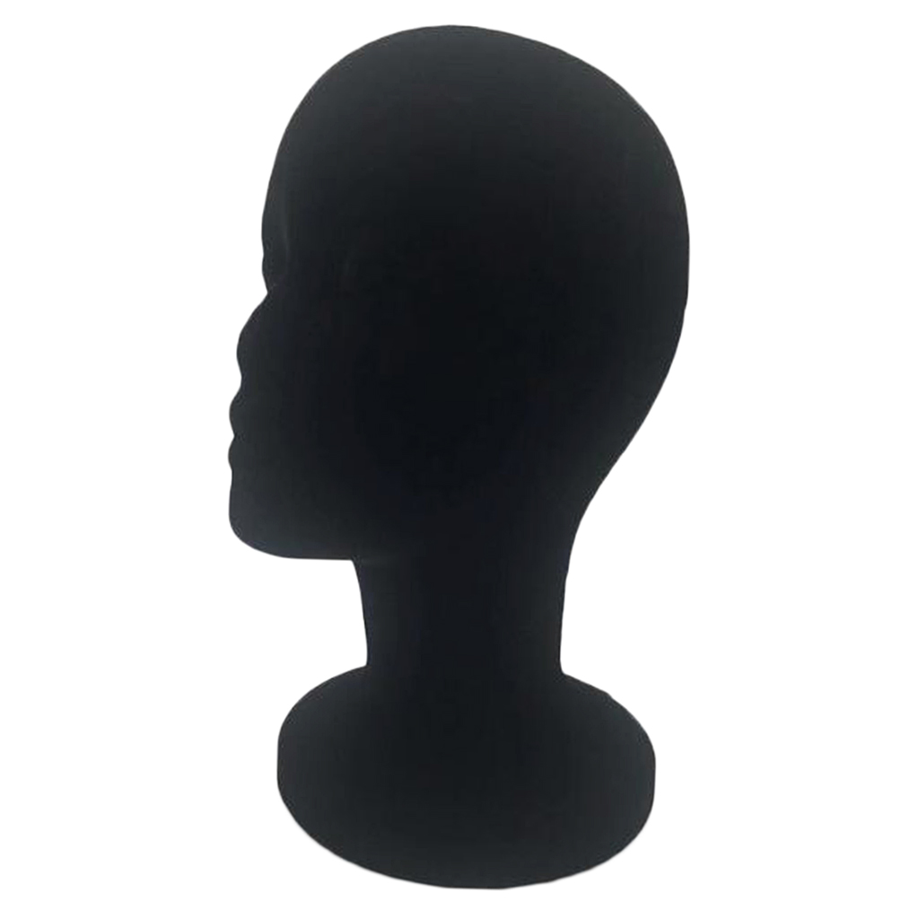 Polistirolo capelli manichino testa cappello berretto collana espositore manichino modello nero