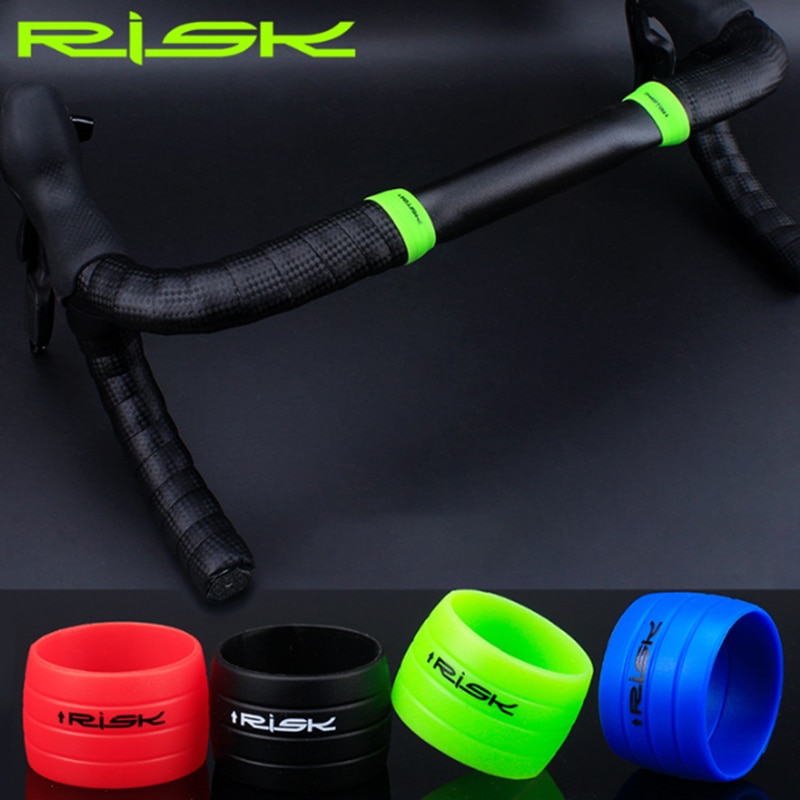 1 Pair Bike Silicone Plug Rubber Anti-Skip Road Bike Plugs For Bar Tape Waterproof Wear Resistant Oudoor Strap Silicone Ring