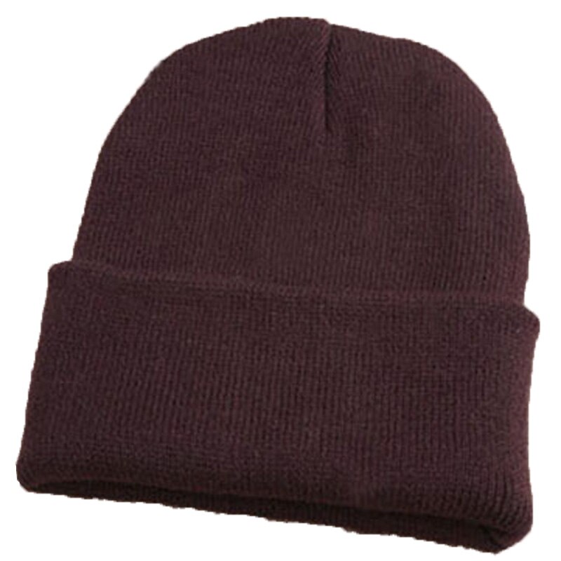 candy stijl wollen gebreide vrouwen Hoeden Meisjes Caps Jongens Mutsen hip hop winter warm caps cagoule cap Skullies bonne voor mannen: brown
