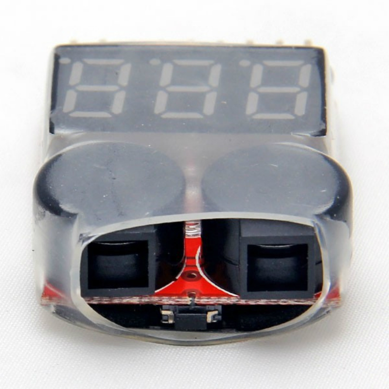 Battery Voltage 2IN1 Tester Low Voltage Buzzer Alarm 1-8S Lipo/Li-ion/Fe