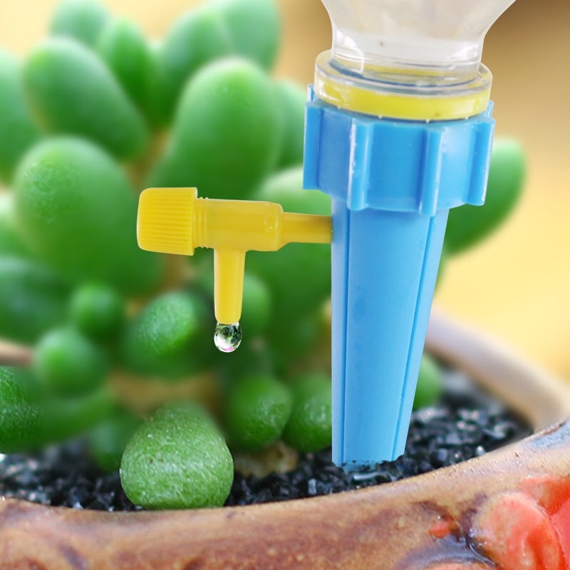 3/6PCS Auto Drip Irrigation Watering System Self-Watering Kits Automatic Waterers Dripper Spike Kits Plant Flower Waterer Tools