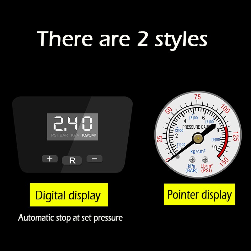 Car Air Compressor Portable Inflatable Pump 12V Automobile Tire Inflator Mini Electric Auto For Travel Boat Air Compressors Tool