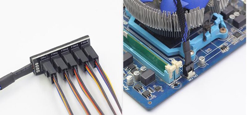40Cm 1 Tot 5 Pwm Fan 4PIN Cpu Hub Deler In Het Gev... – Vicedeal