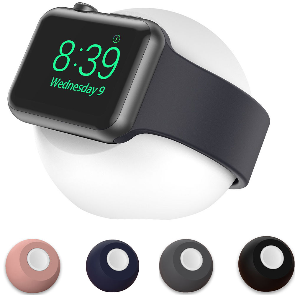 Ladegerät Stehen Für Apfel Iwatch Serie Ladegerät Dock Bahnhof Schreibtisch Ball bilden Magnetische Silikon Halterung Uhr Ladekabel Halfter