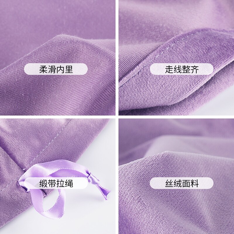 10 Pcs/Lot Christams Package Flannel Bags with Satin Drawstring Wedding Party Soft Fabric Velvet Pouch Dustbag