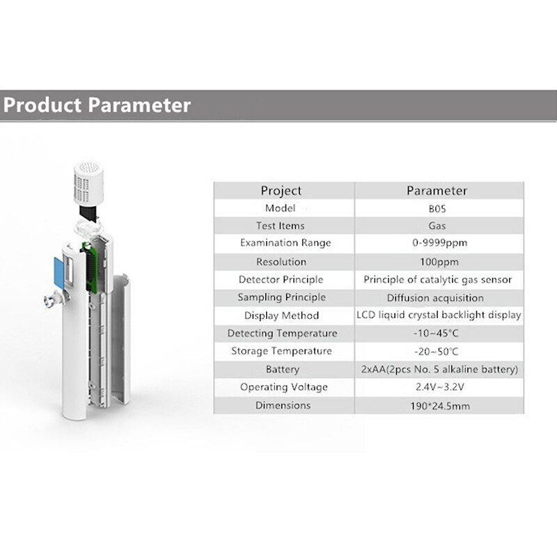 Gas Analyzer Combustible Gas Detector Port Natural Gas Leak Location Determine Meter Tester Portable Air Test