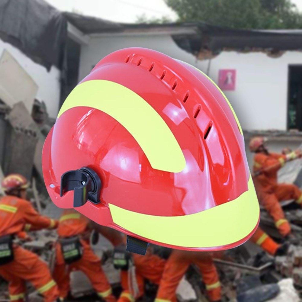 Emergency Rescue Helm Firefighter Veiligheid Helmen Werkplek Fire Bescherming Harde Hoed Beschermende Anti-Impact Hittebestendig