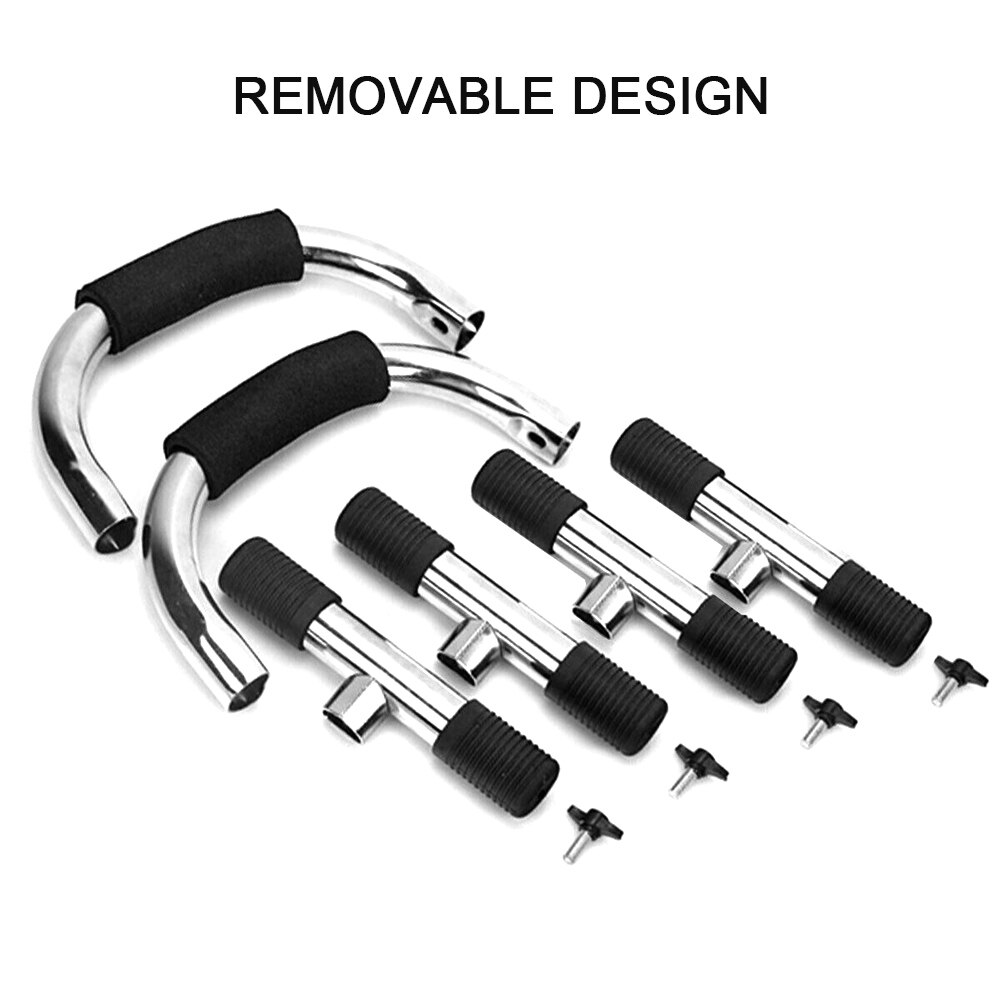 1pair Push Up Stand Home Gym Grip Handle Body Building Non-Slip Ergonomic Bar I Shaped Arms Chest Muscle Training Exercise Racks