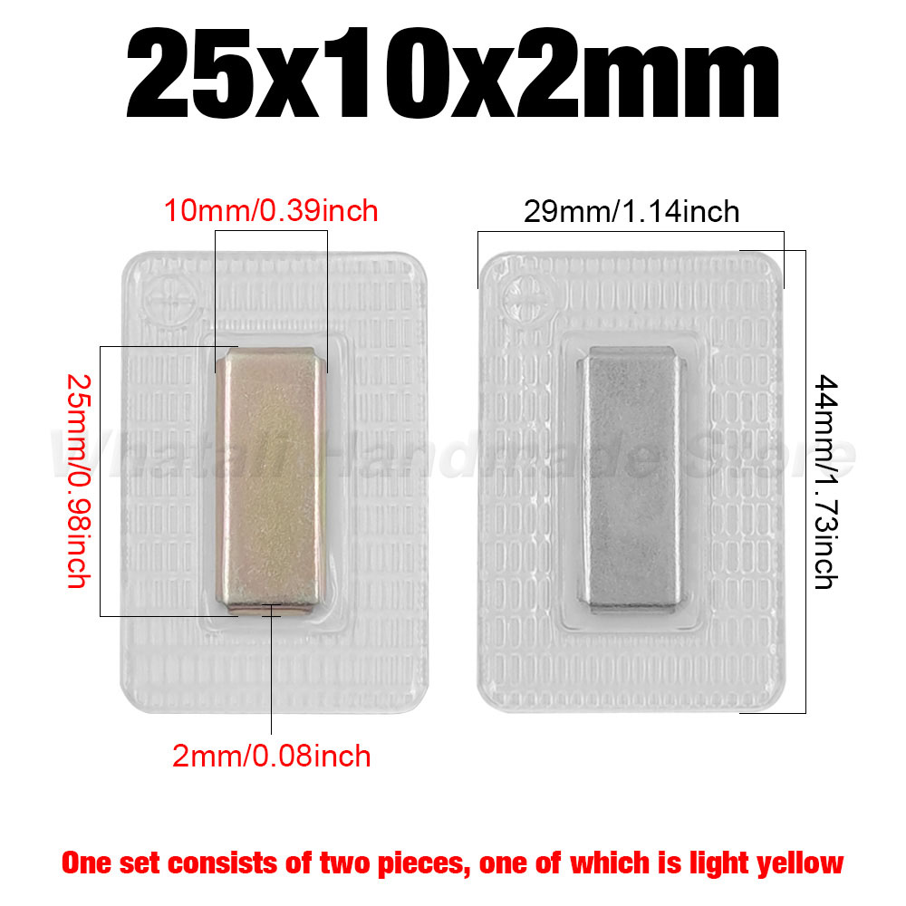 5 pares pvc invisível escondido metal forte botão de pressão magnética costura invisível ímã magnético prendedor para bolsa roupas: Multicolorido
