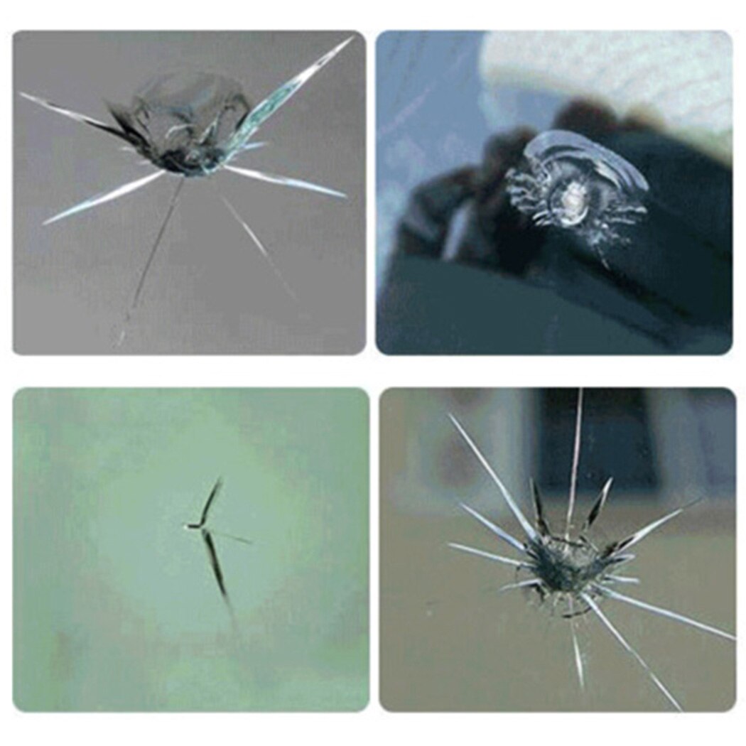 Tool Windshield Repair Kit Auto Glass Rock Chip Crack Resin Windscreen