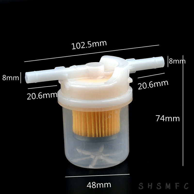 1-5 Stuks 7 Mm 8 Mm 3/8 "Auto Moto Brandstoffilter Motor Inline Carb Brandstof gas Filter Voor Grasmaaier Kleine Motor Auto Accessoires: Paars / 1/2''