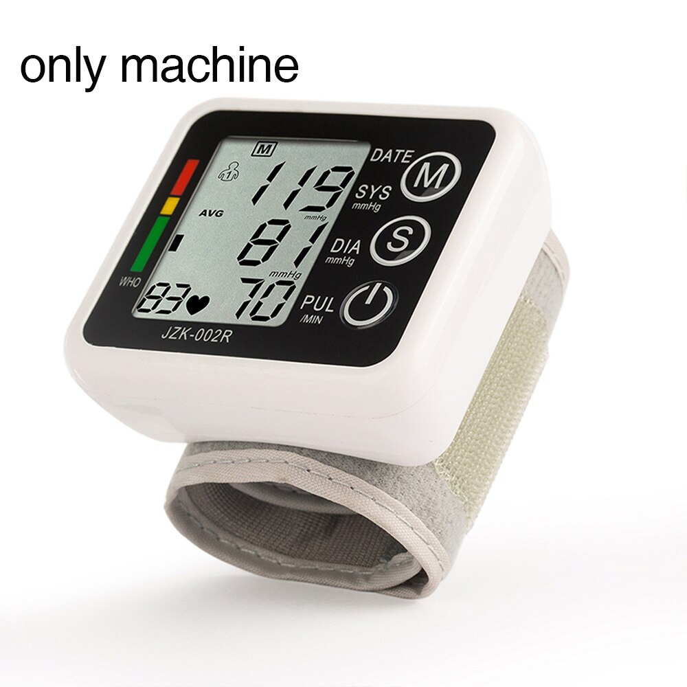 Automatisk ryska/engelska rösttonometer handled digital blodtrycksmätare mätare handled blodtrycksmätare: Ingen låda ingen röst