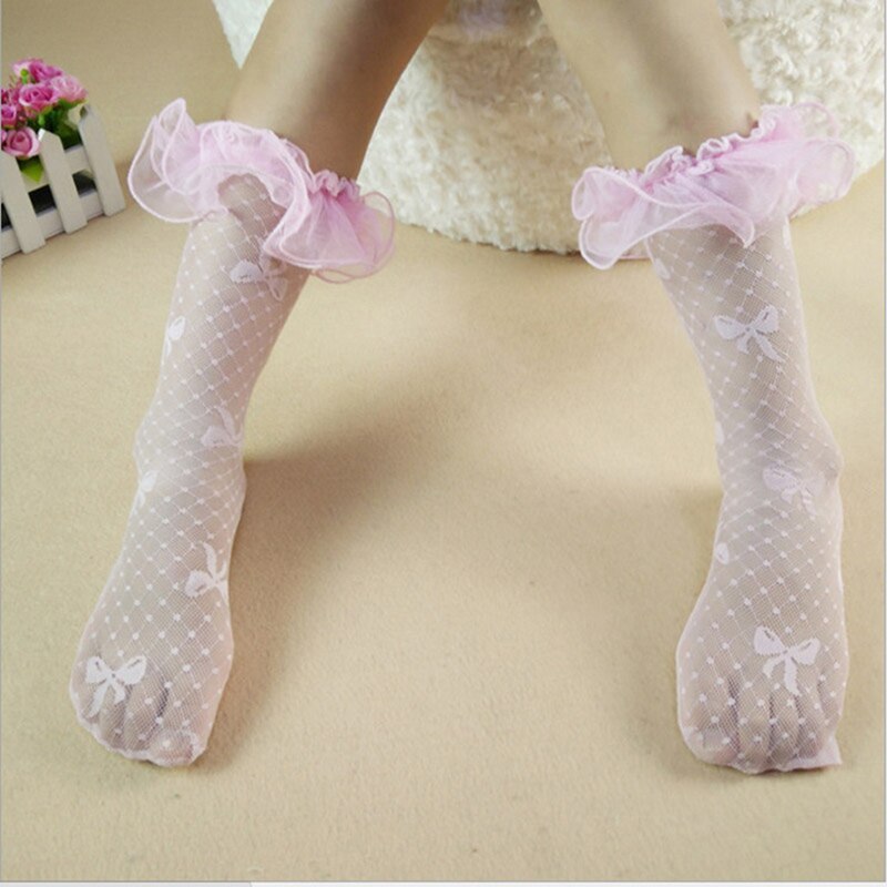 Summer Baby Girls Kids Toddler Lace Ruffle Princess Mesh Socks Children Breathable Ankle Sock