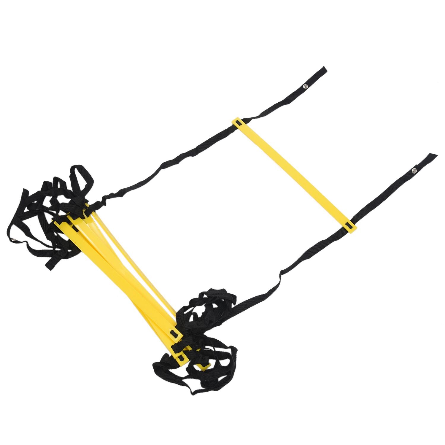 8-Rung 4M Agility Ladder Coordination Ladder for Speed Football Soccer Football Fitness Feet Training, Yellow + Black