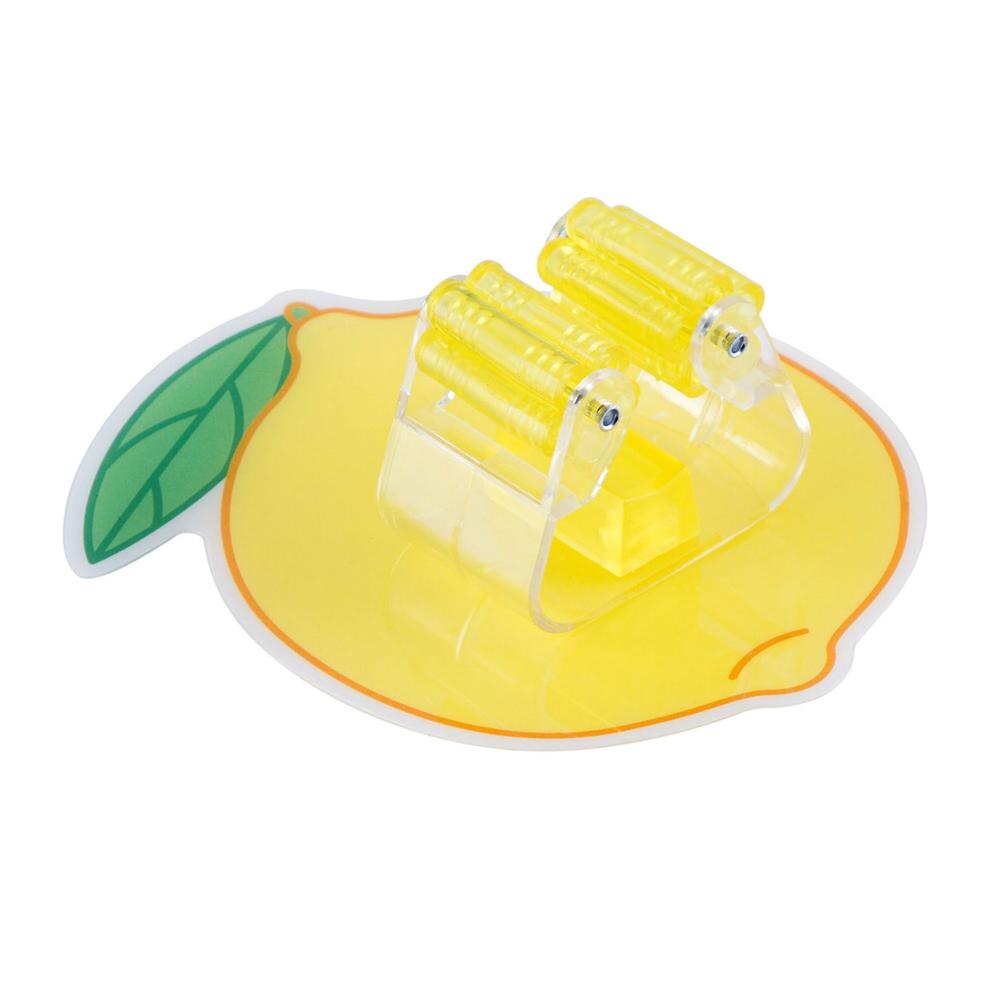 Wall Mounted Mop Holder Broom Gripper Umbrella Hanger Hook Brush Holder Rack Shelf Bathroom Organizer Rack: lemon