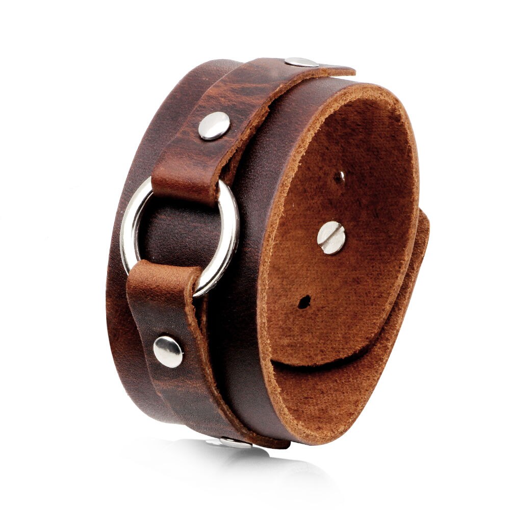 and fashionable leather bracelet in , suitable for men with and adjustable width bracelet: 4