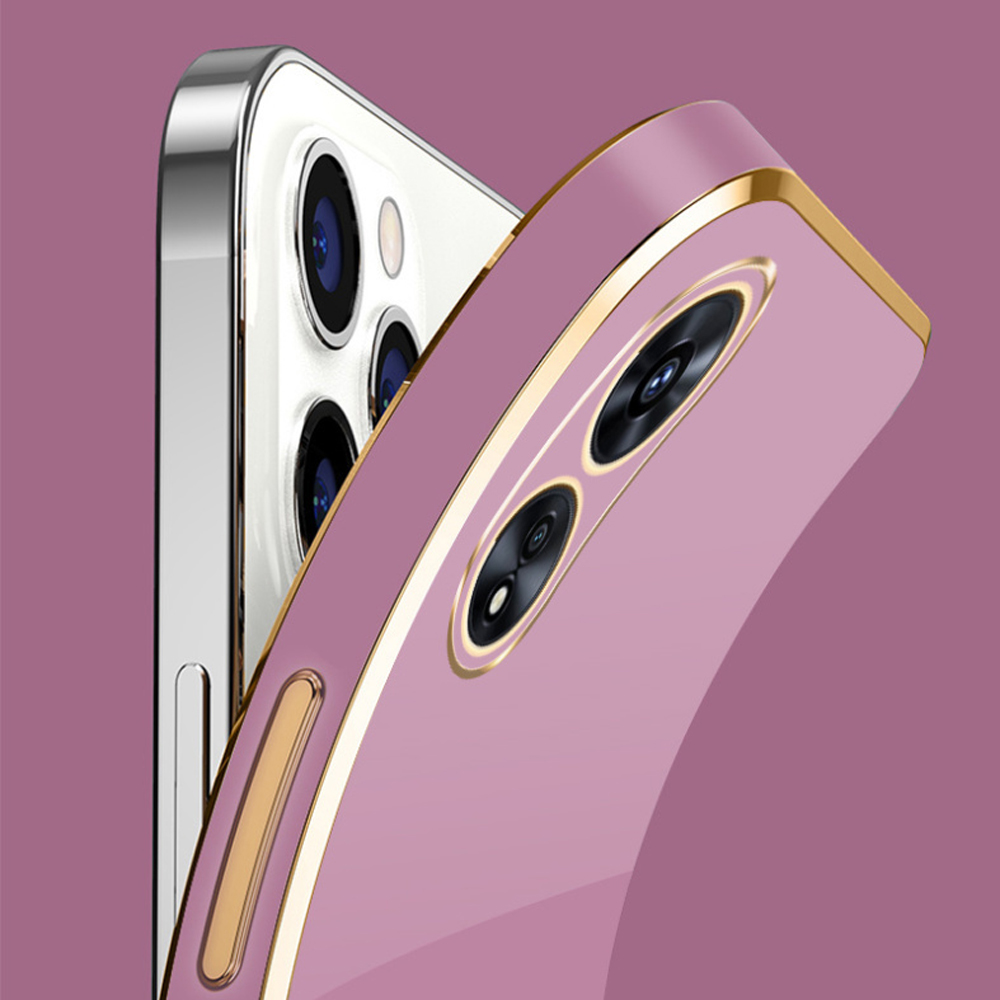 Para OPPO A18 funda oppo a38 funda de teléfono Oppo A18 A38 4G funda CPH2591 cubierta CPH2579 revestimiento cuadrado de lujo cubierta trasera a prueba de golpes