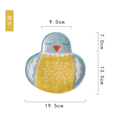 Giapponese di Ceramica Piatti Fatti in Casa per Bambini Colazione Piatti Sveglio Creativo Dolci di Frutta Tutta Carte Animale Piatti: D