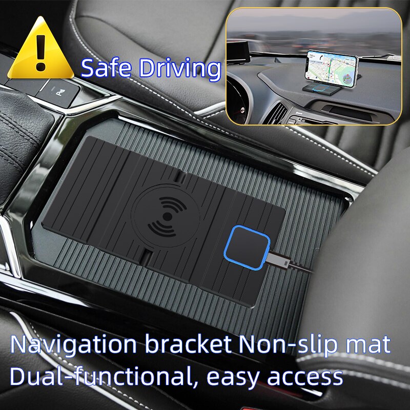 15W Auto Draadloze Opladen Pad Voor Iphone 12 Pro Max Samsung S10 Plus Huawei Auto Snelle Qi Draadloos Opladen voor Samsung Note 9 S20