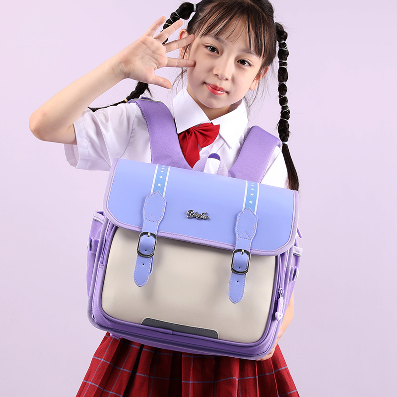 Reflective Strip Backpack Children's High Large Capacity Backpack Primary School Grades 1-3 School Backpack