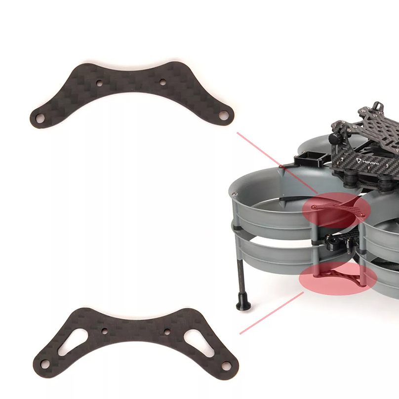 Holybro Kopis X8 Cinelifter 5" Caged / Ducted Spare Parts Top/Bottom Plate F60 1750KV Motor Carbon Fiber Cage 5055S-3 Propeller