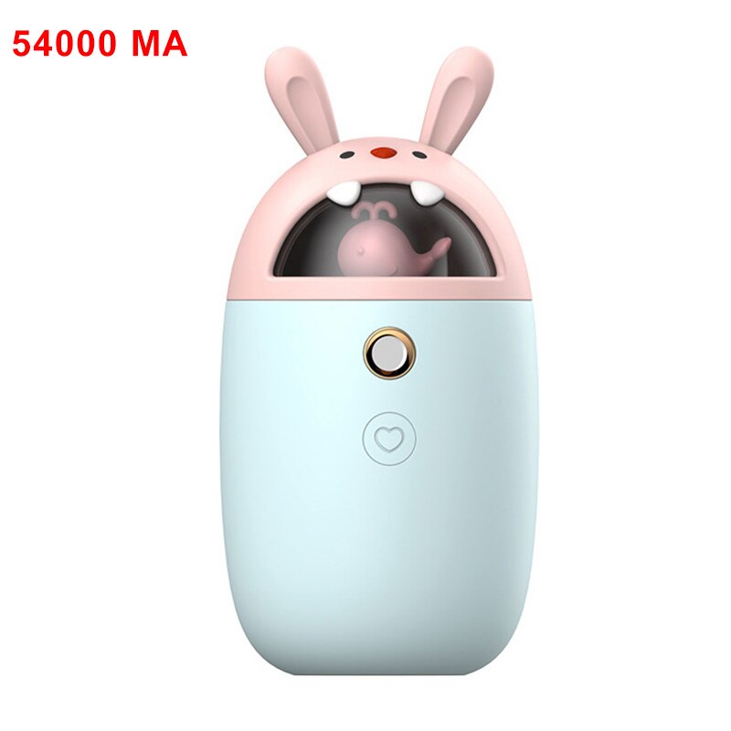 Home Appliances USB Humidifier Cute Pet Ultrasonic Cool Mist Aroma Air Oil Diffuser Romantic Color LED Lamp Humidificador: light blue