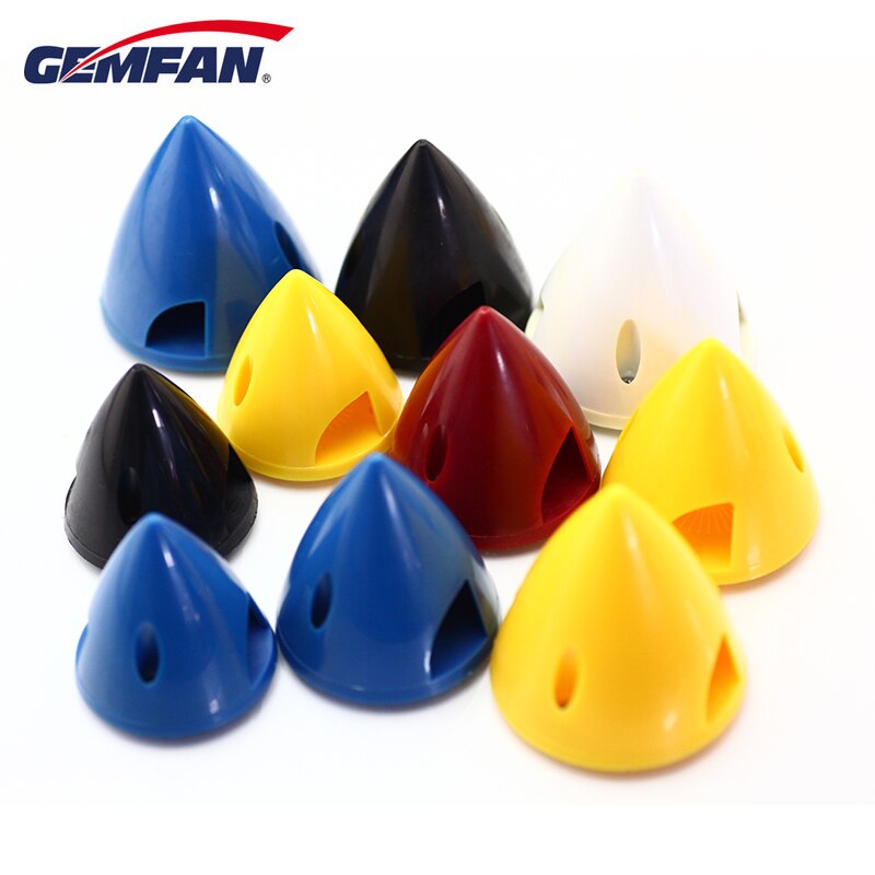 GEMFAN-Spinner de hélice de nailon para avión teledirigido, accesorio de 2 aspas de 38mm/45mm/51mm/57mm/64mm/70mm/76mm para ajustar el flujo de aire, 1 Uds.