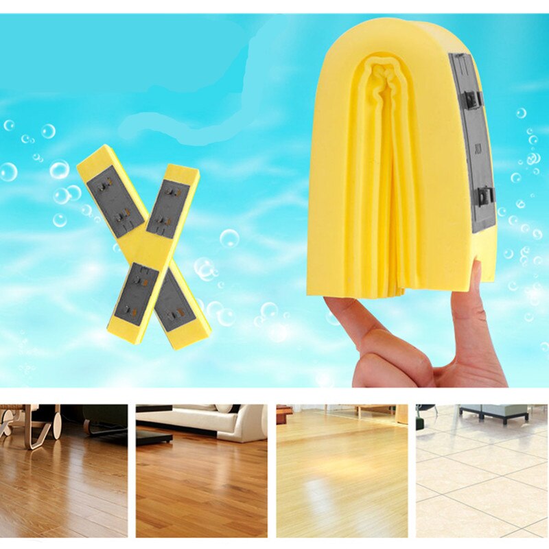 Fregona de esponja de agua plegable, fregona absorbente de algodón estirable, varilla de acero inoxidable, herramienta de limpieza de suelo