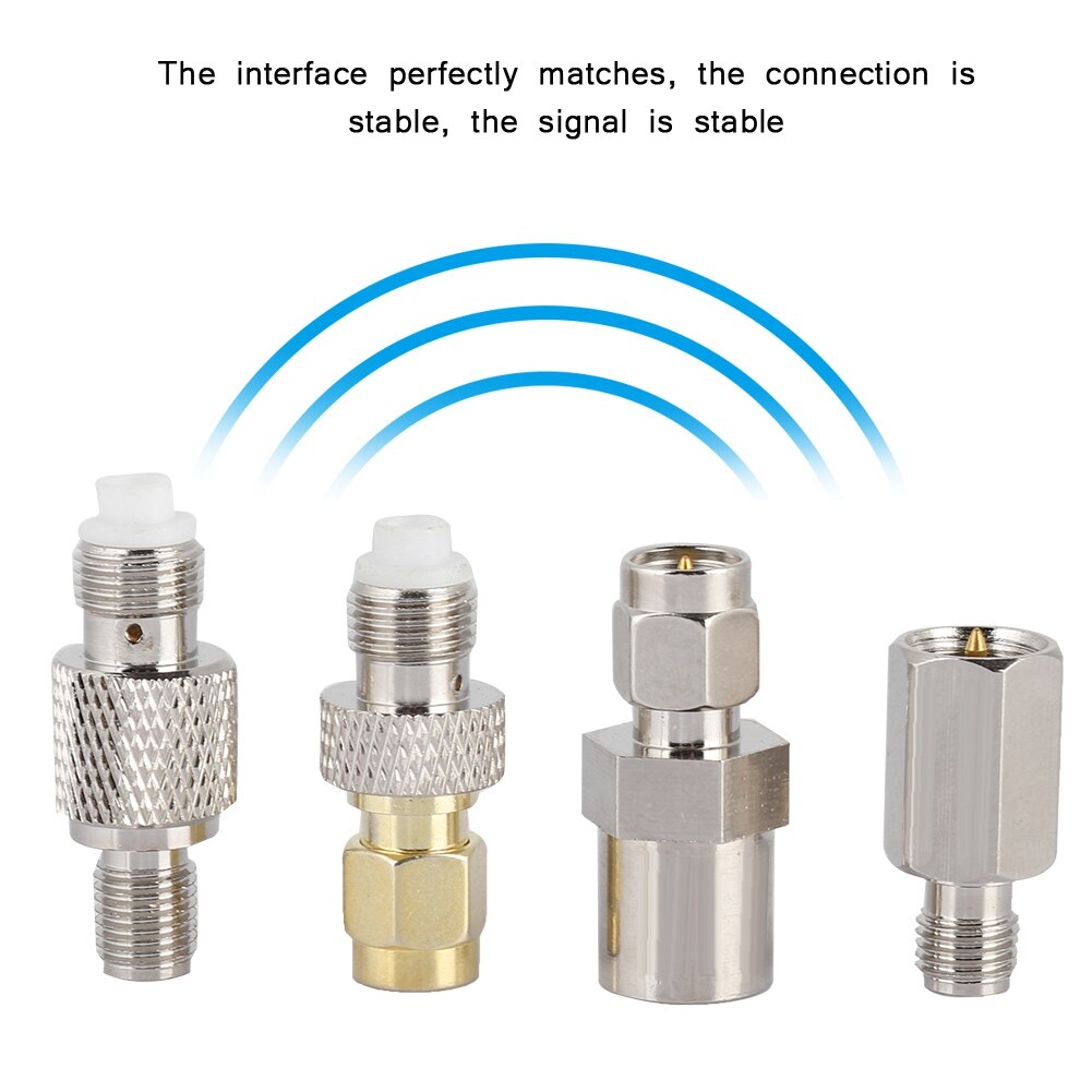 4Pcs FME To SMA Connector Adapter Cable DAB Coaxial Antenna Converter​​ Stable Signal For Aerial Adapter Radio Transceivers