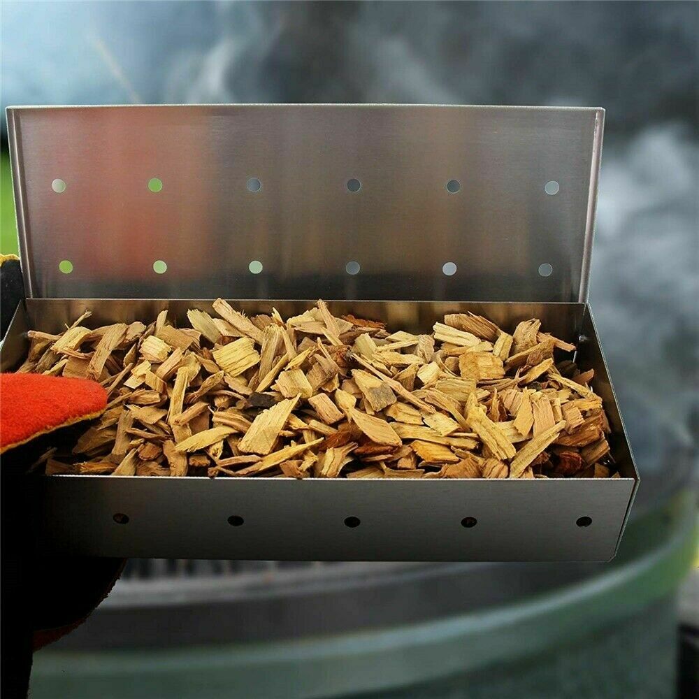 BBQ Wood Chips for Smoker Apple Pear Cherry Pecan 0.5cm Natural Wood Chips 100g Each one Wood Chunks for Grilling for Cold Smoke