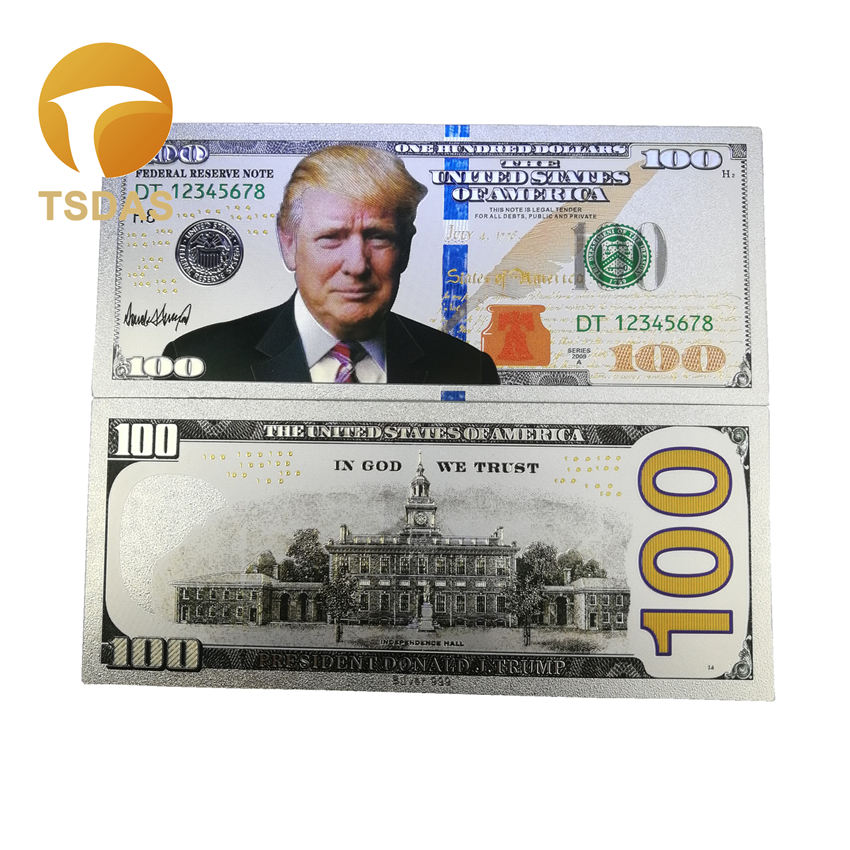 Alle typer amerikanske pengesedler dollar guld seddel  in 24k guldbelagt til indsamling: 12