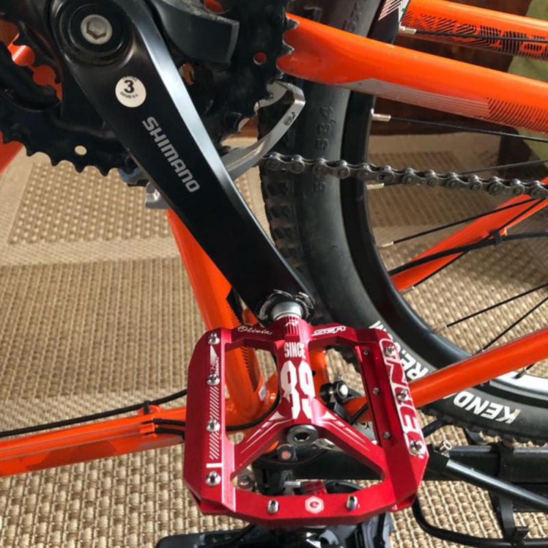 ENLEE MTB bicicleta de carretera pedales sellados ultraligeros CNC pieza de ciclismo aleación DH XC rodamientos antideslizantes huecos Du sistema montaña eje de 12mm