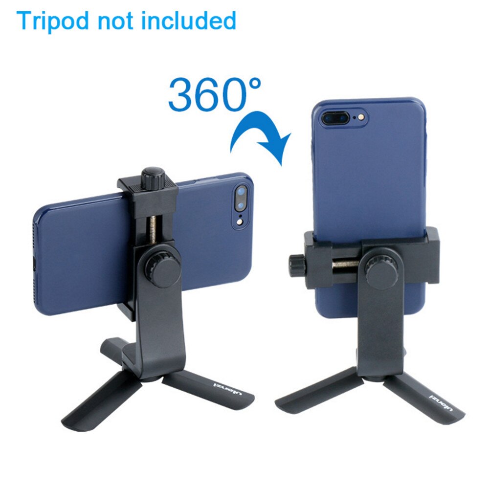 Universele Statief Mount Adapter Mobiele Telefoon Clipper Houder Verticale 360 Rotatie Statief Stand voor iPhone X 8 plus Samsung