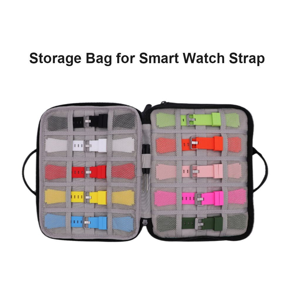 Multifunctionele Draagbare Slimme Horloge Band Opbergtas Organizer Duurzaam Horloge Band Houder Doos Outdoor Reizen Horlogeband Pouch