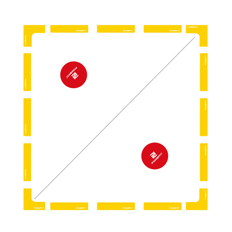 Outdoor Indoor Tennis Hof Lijn Marker Set Badminton Basketbal Voetbal Volleybal Pickleball Hof Maker Sticker 16 Pcs