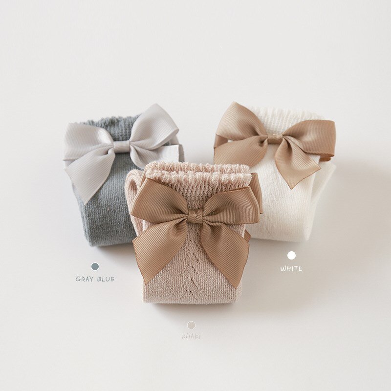Ins Baby Meisjes In Buis Lange Sokken Peuter Strik Knie Hoge Sokken Katoen Boog Prinses Sokken Kid Hollow Out Sok kniekousen Meisj: random / 13cm(4-6Y)