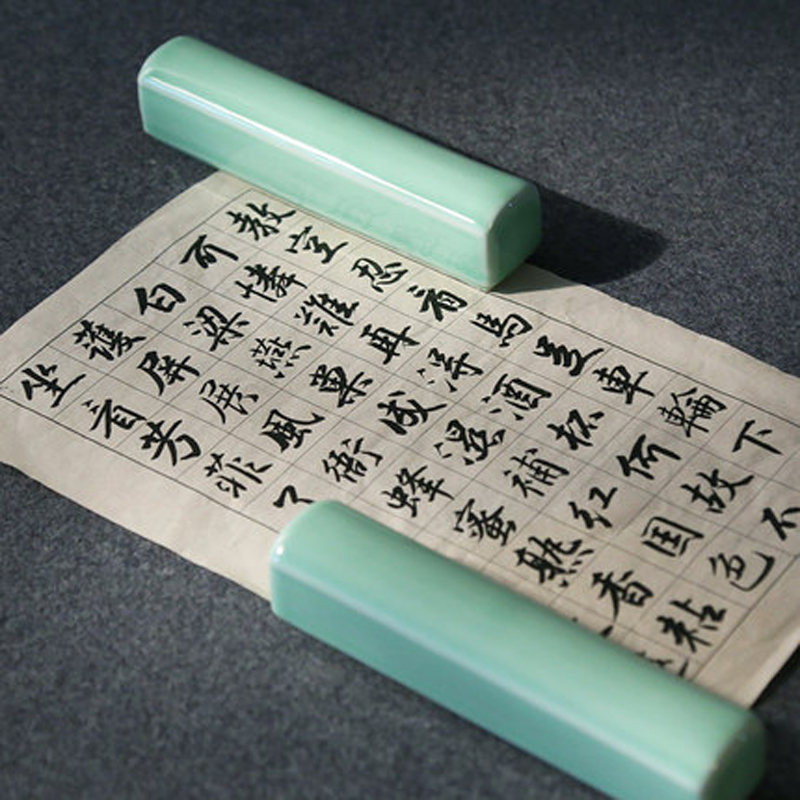 1 Pair Calligraphy Brush Holder Weightpaper Chinese Brush Rack Brush Rest and Holding Paper Flat Weightpaper