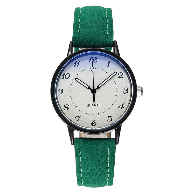 Nouvelle Montre À Quartz pour femme Décontracté Lumineux Etanche Montre: green
