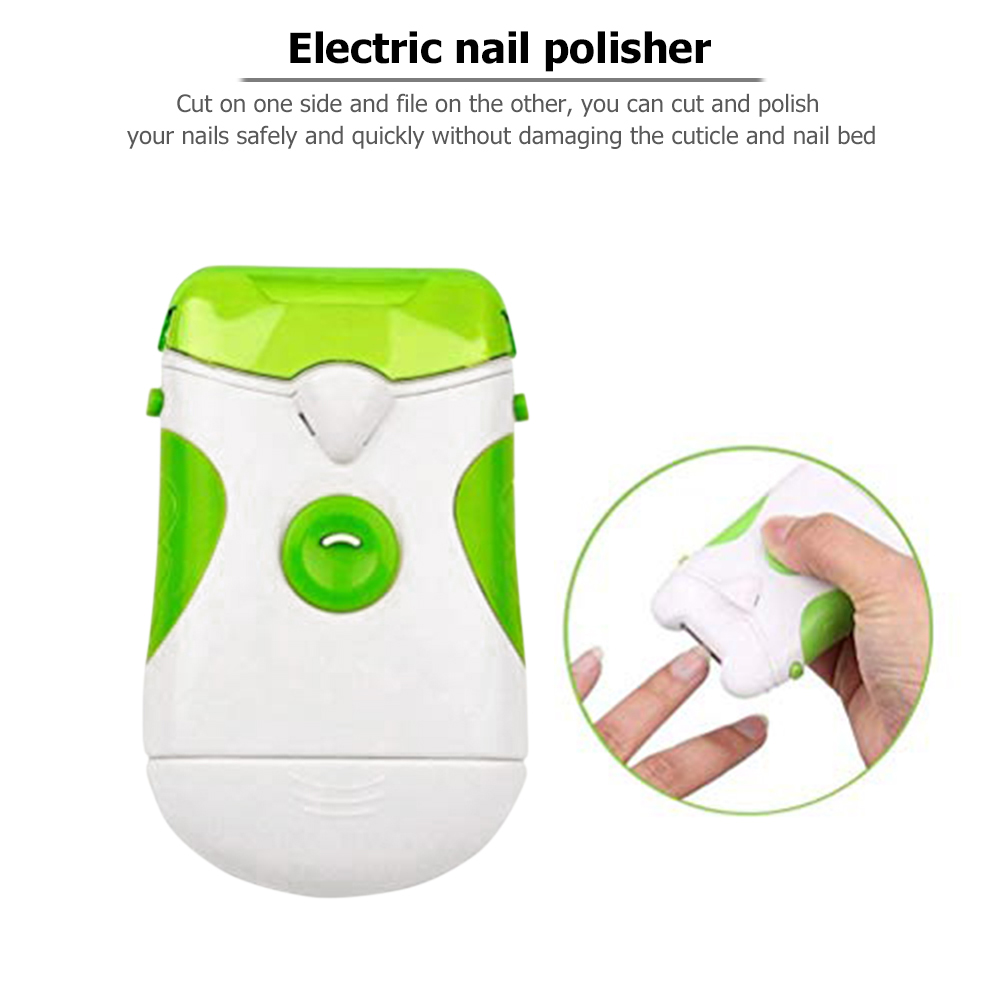 Electric Nail Trimmer with Light Electronic Nail Clipper Fingernail Cutter Manicure Pedicure Tool Automatic Toe Nail Clipper