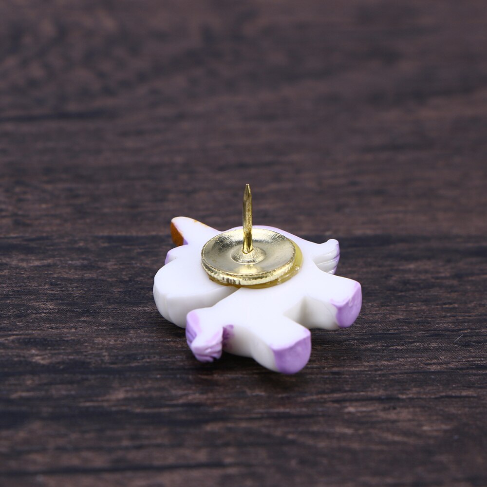 24 Pcs Thumbtacks Cartoon Drawing Pin Push Pin Set for Maps Calendar Whiteboard (Pink, Dark Blue, Light Blue and