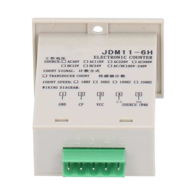 BERM Electronic Digital Display Counter Panel Industrial Inductive Counting Tool JDM11‑6H Sensor Counter Industrial Counter