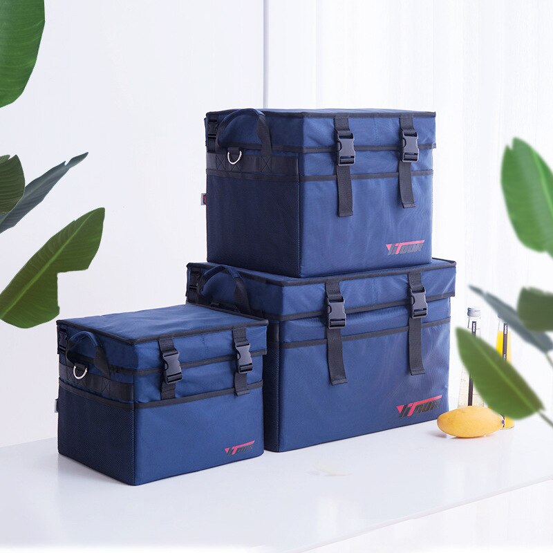 28L 47L 70L Lekvrij Grote Koeltas Thermische Picknick Lunchbox Ice Pack Maaltijd Drinken Geïsoleerde Levering Voertuig Isolatie Cool tas: 37L