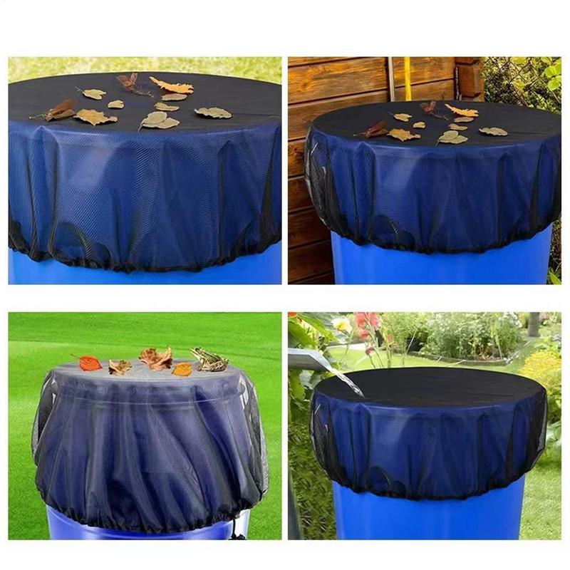 Regenwatercollector Netto Cover Verstelbaar Trekkoord Wateremmer Filter Net Anti-insecten Tuin Regenwaternet Tuinbenodigdheden