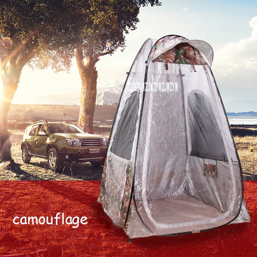 Winter fishing tent for single person, waterproof summer pop-up tent, portable automatic opening outdoor tent, rainproof, uv protection: Camouflage