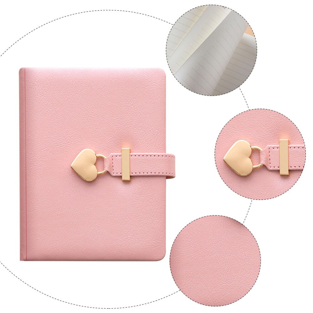 Students Notepad Diary Book Writing Notebook Journal Book with Lock