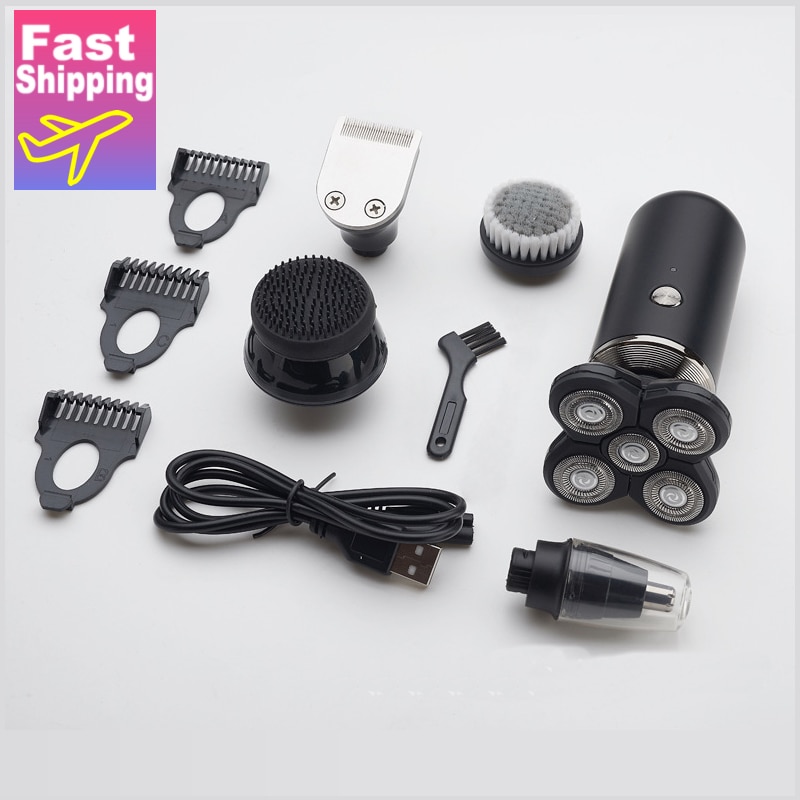 Electric Shaver Rechargeable Electric Beard Trimmer Shaving Machine for Men Beard Razor Wet-Dry Dual Use Washable