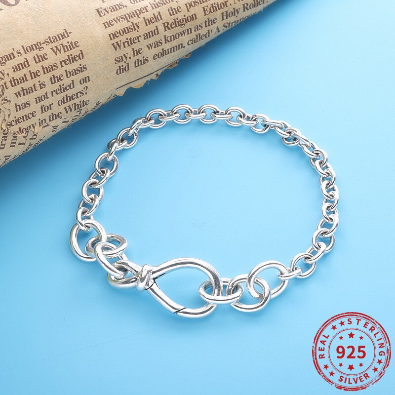 Bracciale in argento con Chiusura Rosa – Italia