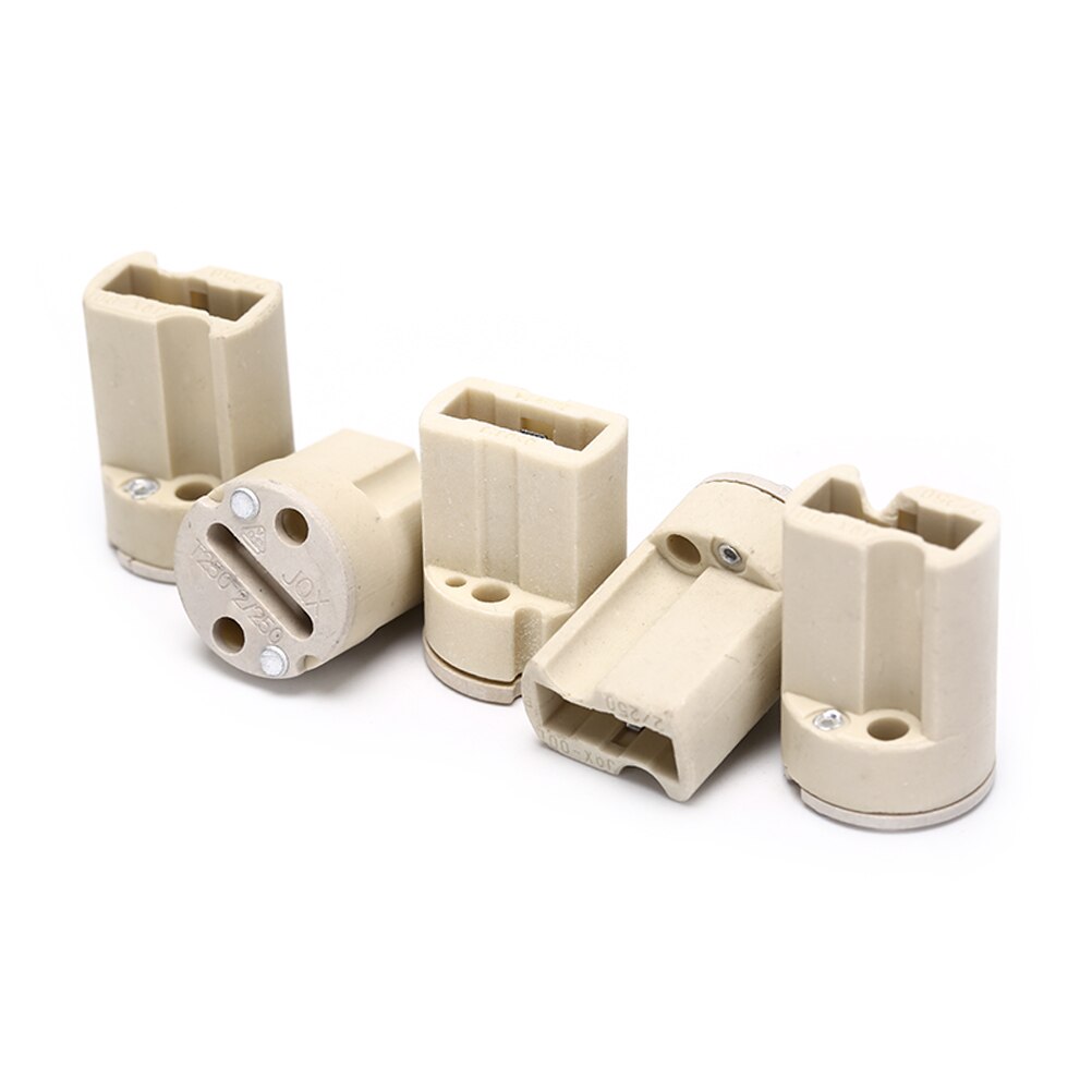 G9 Lamp Base 110-220V 3A Ceramic Socket G9 Type Halogen Lamp Holder Ceramic Lamp Bases 5pcs/lot