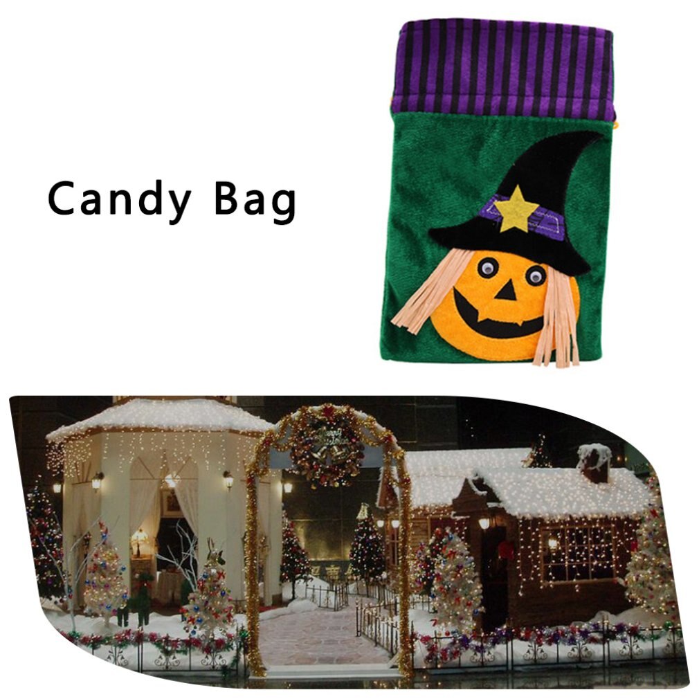 Halloween godteri posere låve gresskar posere masse munn godteri sjokolade posere halloween ikke-vevd tote bag tilbehør