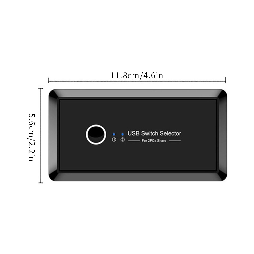 Usb Kvm Switch Usb 3.0/2.0 Switcher Usb Sharing Draad Switcher Draagbare 2 In 4 Out Kabel Hub Voor toetsenbord Muis Printer Monitor